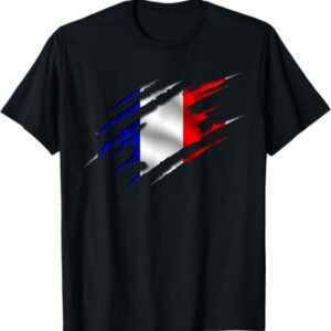 Tee Griffes Tricolores Noir